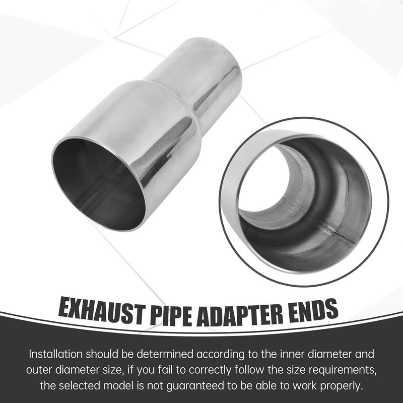GESEXI Exhaust Adapter Connector 1.5"ID to 2"ID，Exhaust Adapter Total Length 4 "Stainless Steel Polished. - Image 5